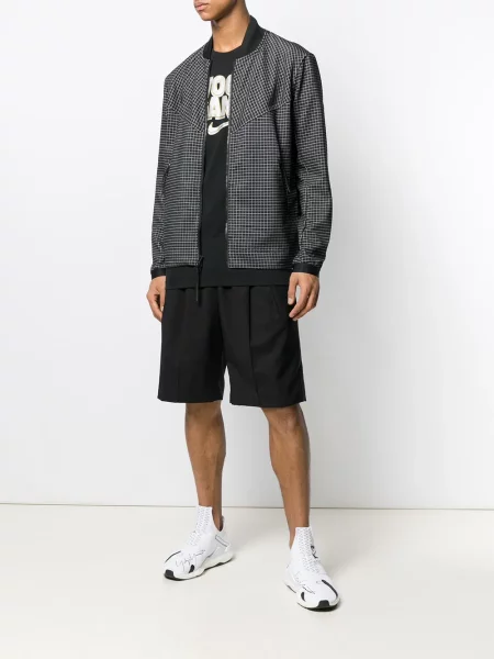 Geacă bomber Nike în carouri negru
