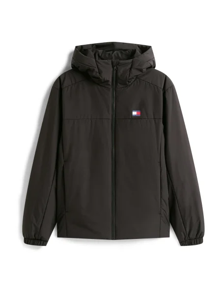 Tommy Jeans Geacă de primăvară-toamnă negru