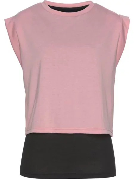 LASCANA ACTIVE Tricou funcțional roz negru