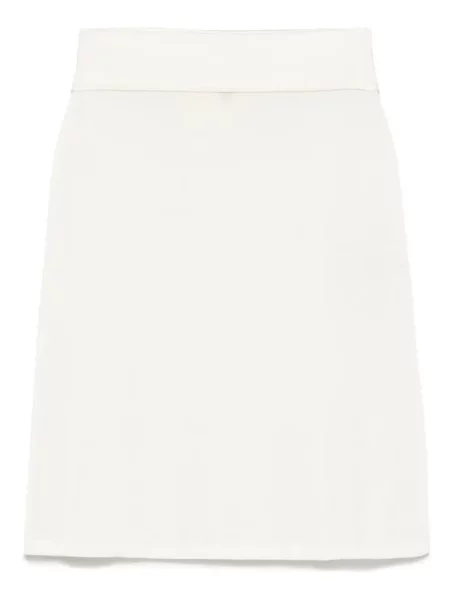 Dzianinowa mała mały spódnica mini Toteme biała