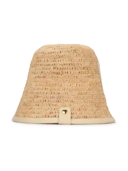 Czapka Jacquemus z logo beżowa