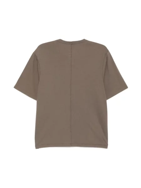 Koszulka Rick Owens z krótkim rękawem casual brązowa