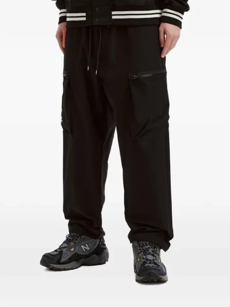 Pantaloni cargo Fingercroxx cu cordon negru