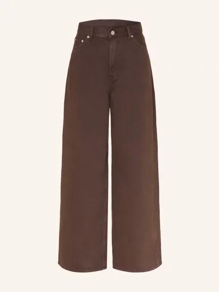 Arket Široké Džíny brown dark hnědé