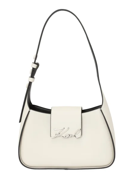 Crossbody torbica Karl Lagerfeld K/Signature bela