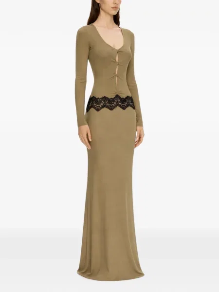 Rochie maxi Christopher Esber din dantelă
