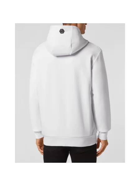 Bluza z kapturem Philipp Plein z kapturem biała