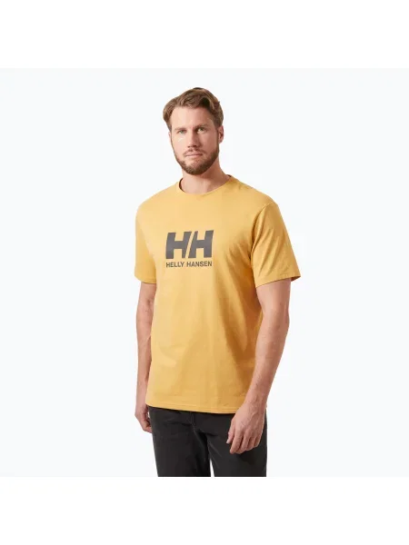 Férfi Helly Hansen Logo homok póló. Méret: S sárga