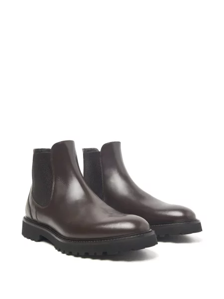 Botine chelsea Peserico din piele maro