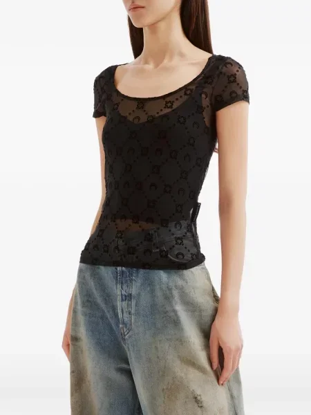 Tricou Marine Serre plasă negru