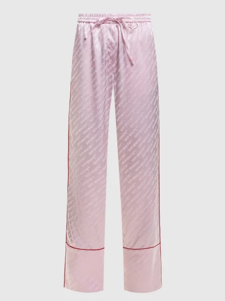 Брюки Off-white розовые