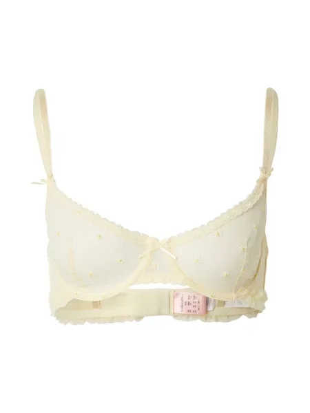 Hunkemöller Sutien Flora galben deschis alb