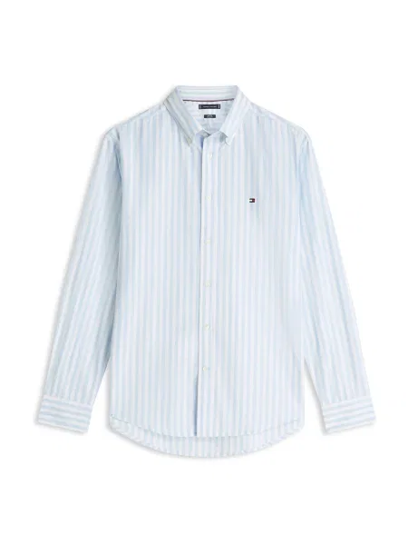 TOMMY HILFIGER Košile FLEX světlemodrá bílá