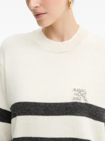 Pulover Ermanno Scervino cu dungi alb