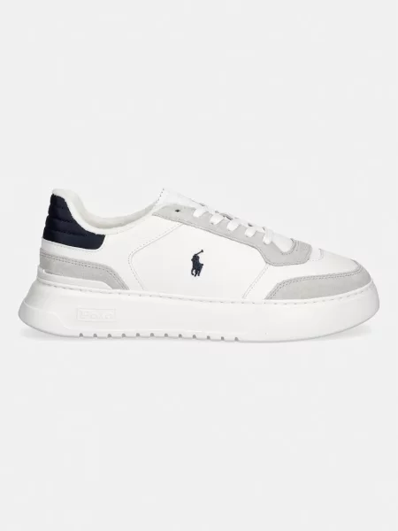 Polo Ralph Lauren Rlite Sport superge usnjene bela