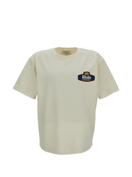 Tricou Rhude cu imagine alb