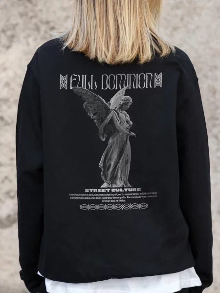 Світшот Without чорний