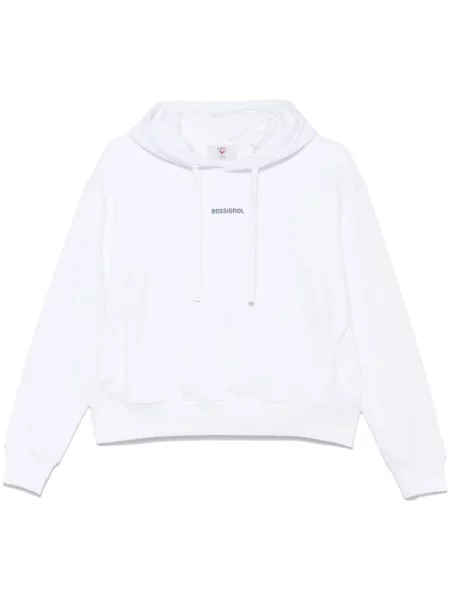 Hanorac cu glugă Rossignol cu imagine alb