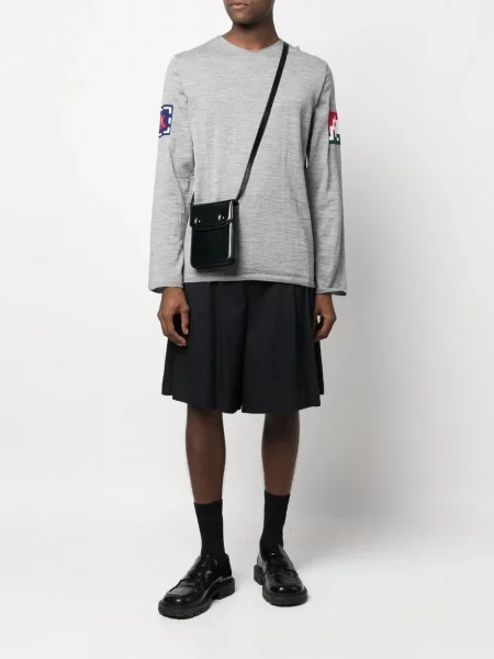Raštuotas ilgas džemperis Comme Des Garçons Shirt pilka