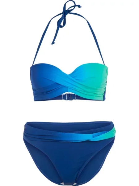 LASCANA Costum de baie două piese / turcoaz albastru