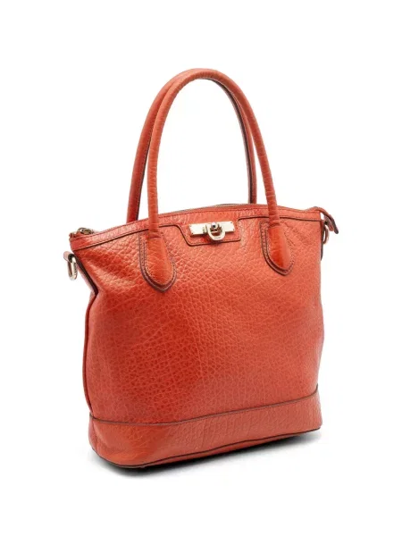 Geantă shopper Dkny din piele portocaliu