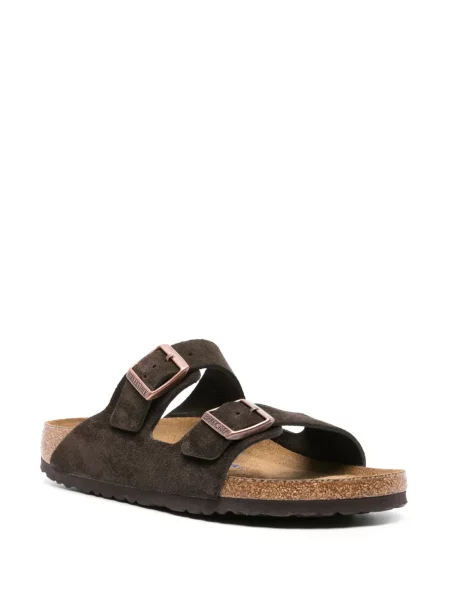 Iš natūralios odos sandalai Birkenstock ruda
