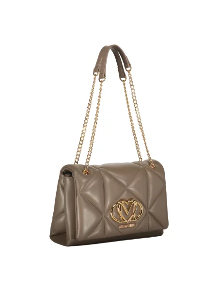 Torebka Love Moschino pikowana brązowa