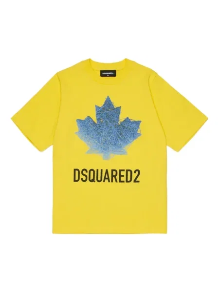 Koszulka dziecięca Dsquared2 żółta