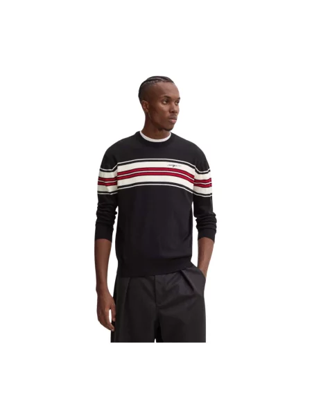 MSGM sweter wełniany czarny