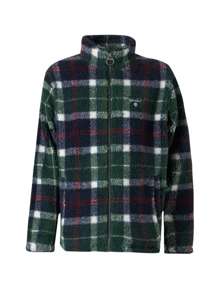 Barbour Ζακέτα φλις Tartan ναυτικό μπλε / σκούρο πράσινο / κόκκινο λευκό