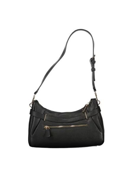 Torebka skórzana Guess skórzana czarna