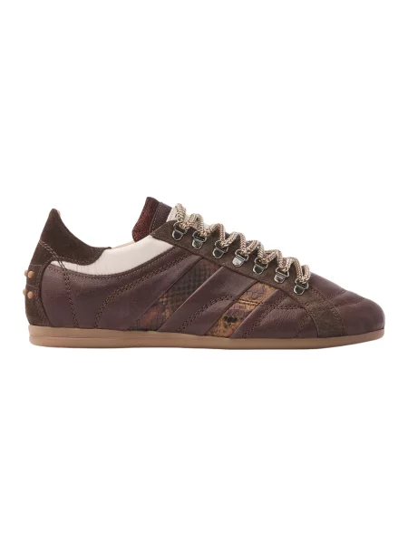 Sneakersy Via Vai skórzane brązowe