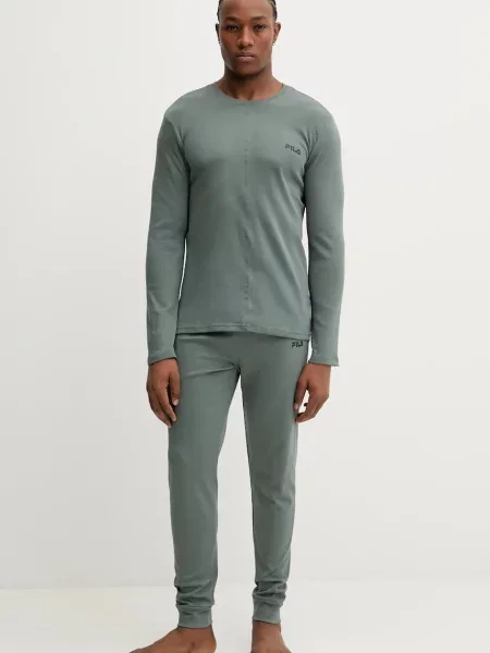 Fila piżama gładka szara
