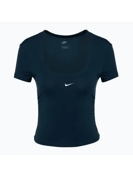 Tricou pentru femei Nike Sportswear Chill Knit armory navy/sail albastru închis