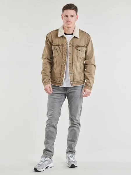 Zúžené zúžené džínsy Levi's 502 sivá