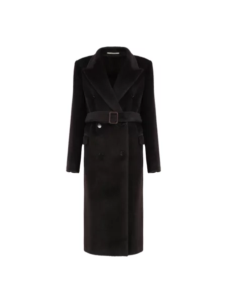 Płaszcz Tagliatore wełniany brązowy