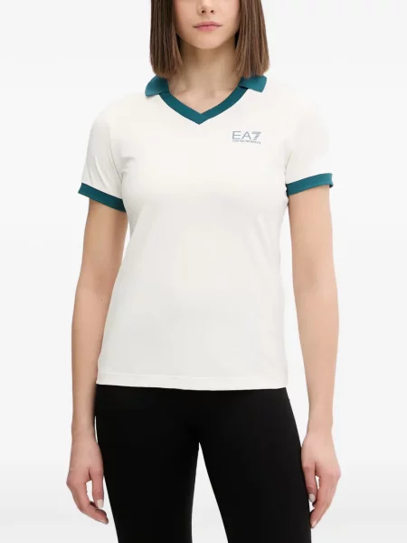 Tricou Ea7 Emporio Armani cu imagine alb