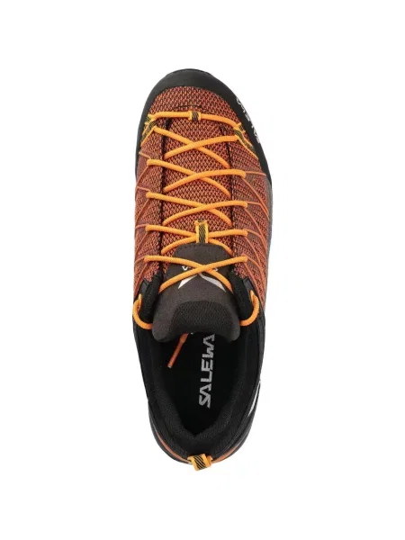 Sneakerși Salewa cu șireturi din dantelă portocaliu