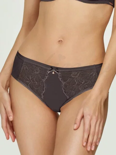 Трусики бразилиана сірі