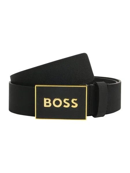 BOSS remen za muškarce kožni crna