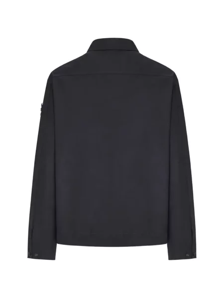 Geacă cămașă Stone Island cu strasuri negru