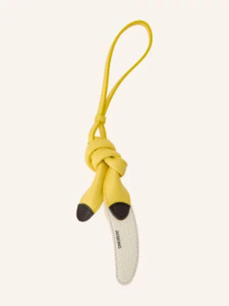 Jacquemus Přívěsek Na Tašku Le Banane Keyring / tmavě hnědá / krémová žlutá