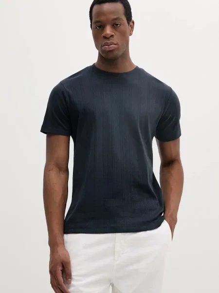 Lindbergh tricou din bleumarin cu imprimeu albastru