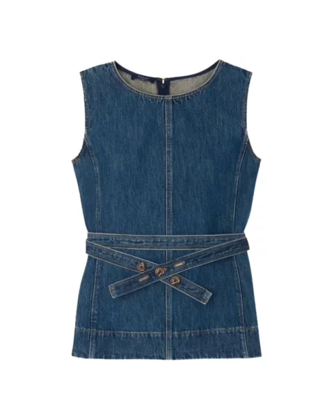 Top Soeur bez rękawów niebieski