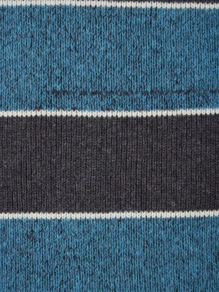 Ριγέ πλεκτός κασκόλ Paul Smith μπλε