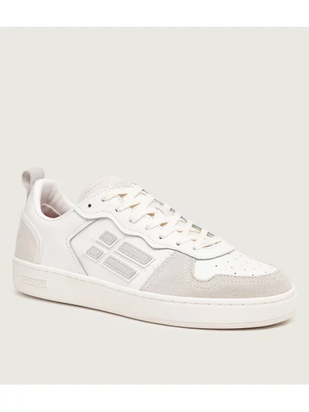 Napapijri De piele sneakers | piele întoarsă alb
