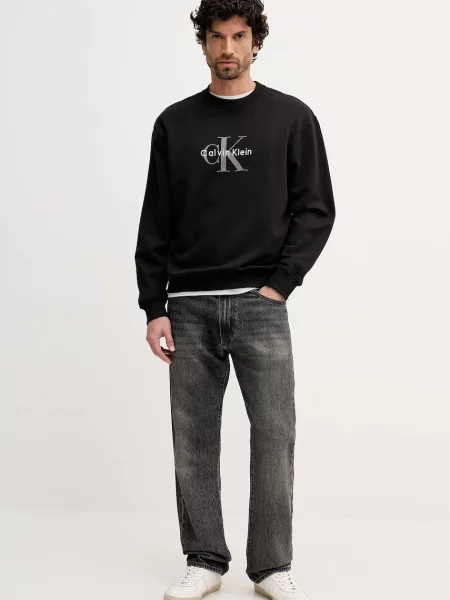 Geacă de blugi Calvin Klein Jeans negru