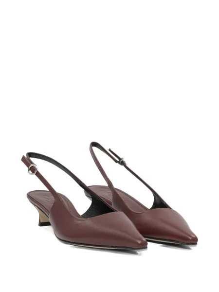 Pantofi cu toc Aeyde slingback roșu