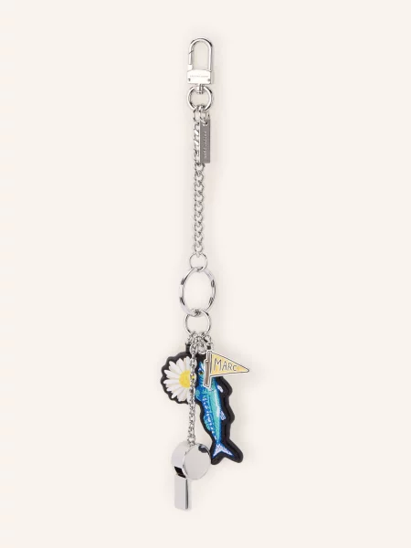 Marc Jacobs Přívěsek Na Tašku The Cluster Charm stříbrná / žlutá modrá
