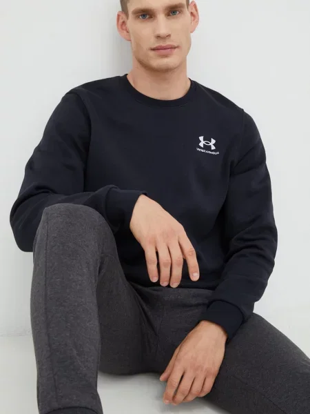 Суитшърт Under Armour Essential Fleece Crew Black S черно